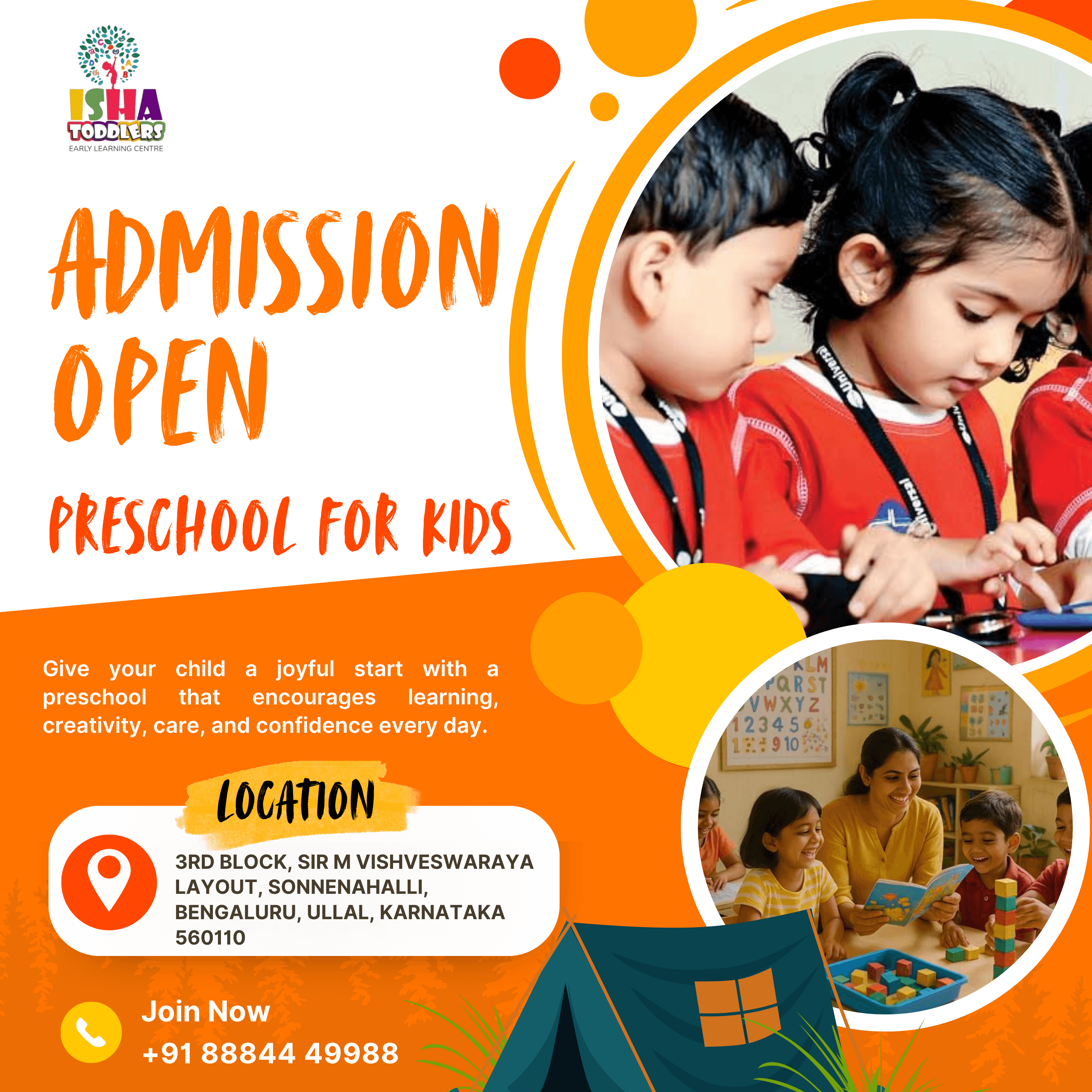 Isha Toddlers social media creative